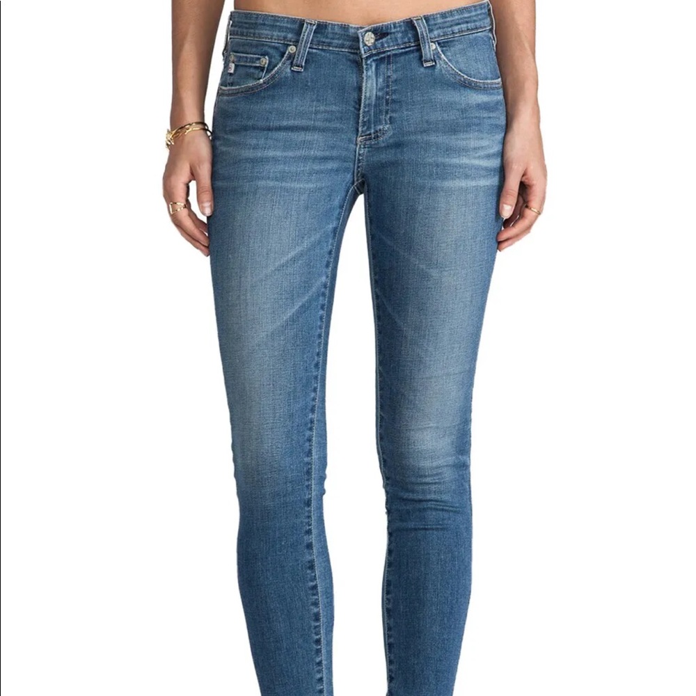 AG JEANS "THE LEGGING SUPER SKINNY" Mid-Rise Jeans In "04Y-BRD"